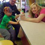 Megan McKamey serves up tasty ice cream with a smile at Elmer's General Store