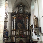 St. Catharina's Church in Belgium seen during the Po' Ramblin' Boys Back To The Mountains EuroTour 2016