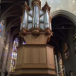 Organ pipes at St. Catharina's Church in Belgium seen during the Po' Ramblin' Boys Back To The Mountains EuroTour 2016