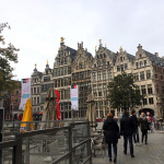 Street scene in Antwerp visited during the Po' Ramblin' Boys Back To The Mountains EuroTour 2016