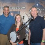 Steve Huber, Brandy Miller and Alan Tompkins at the Huber booth during Fan Fest 2012 - photo by Dan Loftin