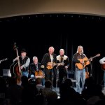 Byron Berline Band (John Hickman, Richard Sharp, Steve Short, Byron Berline, Barry Patton, Jim Fish and Greg Burggess) at the National Fiddler Hall of Fame (2/6/13) - photo by Ken Ames