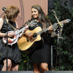 Kristen Preston and Kalyn Bradford with Coaltown Dixie at the 2013 Festival of the Bluegrass - photo © Estill Robinson