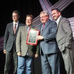 Distinguished Achievement Award for Sirius-XM at World of Bluegrass 2016 - photo by Frank Baker Union