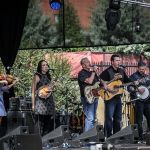 John Cowan with Darin & Brooke Aldridge at Wide Open Bluegrass 2016 - photo by Frank Baker