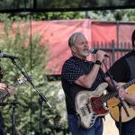 John Cowan with Darin & Brooke Aldridge at Wide Open Bluegrass 2016 - photo by Frank Baker