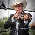 Blaine Sprouse with the Peter Rowan Bluegrass Band at Wide Open Bluegrass 2016 - photo by Frank Baker