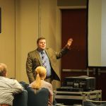 Evan Carrol at the What Is Your Digital Legacy seminar at World of Bluegrass 2016 - photo by Frank Baker