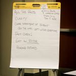 Bullet points at the Power of Language seminar at World of Bluegrass 2016 - photo by Frank Baker