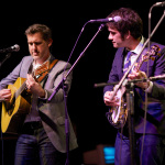Bryan Sutton and Noam Pikelney at FreshGrass 2013 - photo by Dave Hollender