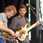 Sam Bush and Todd Parks at FreshGrass 2013 - photo by Dave Hollender