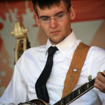 Ben Peace with the Wheeling Park High School Bluegrass Band at Gettysburg (May 18, 2012) - photo by Frank Baker