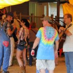 On site at Galax, 2012 - photo by Carol McDuffie