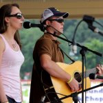 Amber Collins and Joey Cox at Galax, 2012 - photo by Carol McDuffie