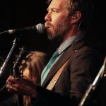 Graham Sharp with Steep Canyon Rangers at the 2016 Sping Gettysburg Bluegrass Festival - photo by Frank Baker