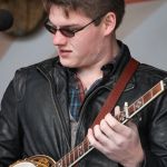 Josh Harris with Trinity River Band at the May 2016 Gettysburg Bluegrass Festival - photo by Frank Baker