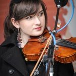 Brianna Harris with Trinity River Band at the May 2016 Gettysburg Bluegrass Festival - photo by Frank Baker