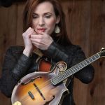 Sarah Harris with Trinity River Band at the May 2016 Gettysburg Bluegrass Festival - photo by Frank Baker