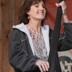 Lisa Harris with Trinity River Band at the May 2016 Gettysburg Bluegrass Festival - photo by Frank Baker