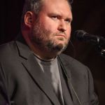 Darren Nicholson with Balsam Range at the May 2016 Gettysburg Bluegrass Festival - photo by Frank Baker