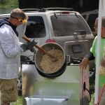Kettle corn with Balsam Range at the May 2016 Gettysburg Bluegrass Festival - photo by Frank Baker