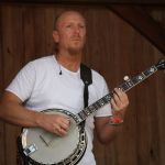 Matt Hickman with Circa Blue at the August 2016 Gettysburg Bluegrass Festival - photo by Frank Baker