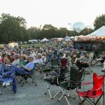 Attentive crowd enjoying the music at the August 2016 Gettysburg Bluegrass Festival - photo by Frank Baker