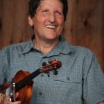 Jon Glik with Danny Paisley at the August 2016 Gettysburg Bluegrass Festival - photo by Frank Baker