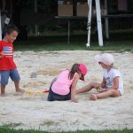 It's always fun in the sand at the August 2016 Gettysburg Bluegrass Festival - photo by Frank Baker