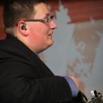 Ryan Paisley with Danny Paisley & the Southern Grass at the August 2016 Gettysburg Bluegrass Festival - photo by Frank Baker