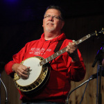 Steve Dilling with Sideline at the May 2016 Gettysburg Bluegrass Festival - photo by Frank Baker
