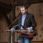Brandon Bostic with the Becky Buller Band at the May 2016 Gettysburg Bluegrass Festival - photo by Frank Baker