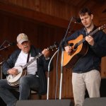 Ben and Chris Eldridge with Seldom Scene at Gettysburg, Spring 2014 - photo by Frank Baker