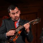 Mike Guggino with Steep Canyon Rangers at the Gettysburg Bluegrass Festival (August 2014) - photo by Frank Baker