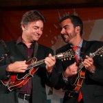 Ronnie McCoury and Mike Guggino jam at the Gettysburg Bluegrass Festival (August 2014) - photo by Frank Baker