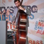 Erik Alvar with The Roys at the Gettysburg Bluegrass Festival (August 2014) - photo by Frank Baker