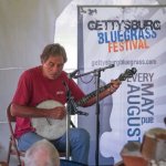 Ron Thomason does a banjo workshop at the Gettysburg Bluegrass Festival (August 2014) - photo by Frank Baker