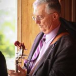 Billy Lee Cox with Remington Ryde at the Gettysburg Bluegrass Festival (August 2014) - photo by Frank Baker
