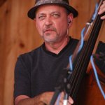 Ronnie Simpkins with Seldom Scene at the Gettysburg Bluegrass Festival (August 2014) - photo by Frank Baker