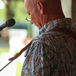 Fred Travers with Seldom Scene at the Gettysburg Bluegrass Festival (August 2014) - photo by Frank Baker
