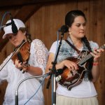 Shelby and Tori Gold with Gold Heart at the Gettysburg Bluegrass Festival (May 2015) - photo by Frank Baker