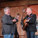 Jeff Parker and Jamie Dailey with Dailey & Vincent Gettysburg Bluegrass Festival (May 2015) - photo by Frank Baker