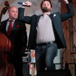 Darren Vincent and Christian Davis Dailey & Vincent Gettysburg Bluegrass Festival (May 2015) - photo by Frank Baker