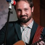 Christian Davis with Dailey & Vincent at the Gettysburg Bluegrass Festival (May 2015) - photo by Frank Baker