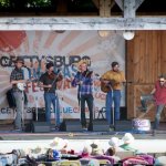 Hogslop Stringband at the Gettysburg Bluegrass Festival (May 2015) - photo by Frank Baker