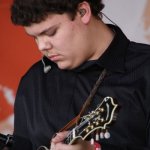 Jacob Burleson with The Kenny & Amanda Smith Band at the Gettysburg Bluegrass Festival (May 2015) - photo by Frank Baker