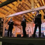 Charles Humphrey with Steep Canyon Rangers at The Gettysburg Bluegrass Festival (May 2015) - photo by Frank Baker