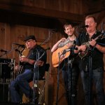 Ben and Chris Eldridge and Lou Reid with Seldom Scene at The Gettysburg Bluegrass Festival (May 2015) - photo by Frank Baker