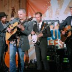 Steep Canyon Rangers jam with Balsam Range at The Gettysburg Bluegrass Festival (May 2015) - photo by Frank Baker