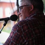 Kenny Smith with Band Of Ruhks at the 2015 August Gettysburg Bluegrass Festival - photo by Frank Baker